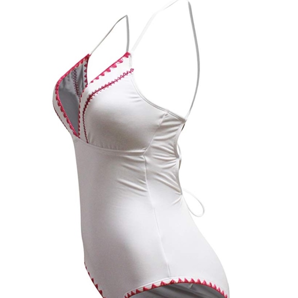 NWT Bar III Stitches One-Piece Swimsuit - Picture 2 of 3